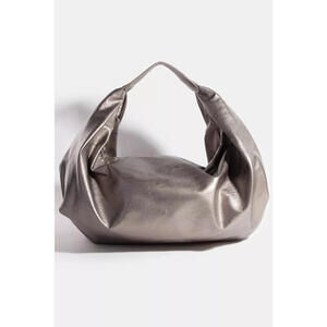 Fame Simple Faux Leather Hobo Shoulder Bag